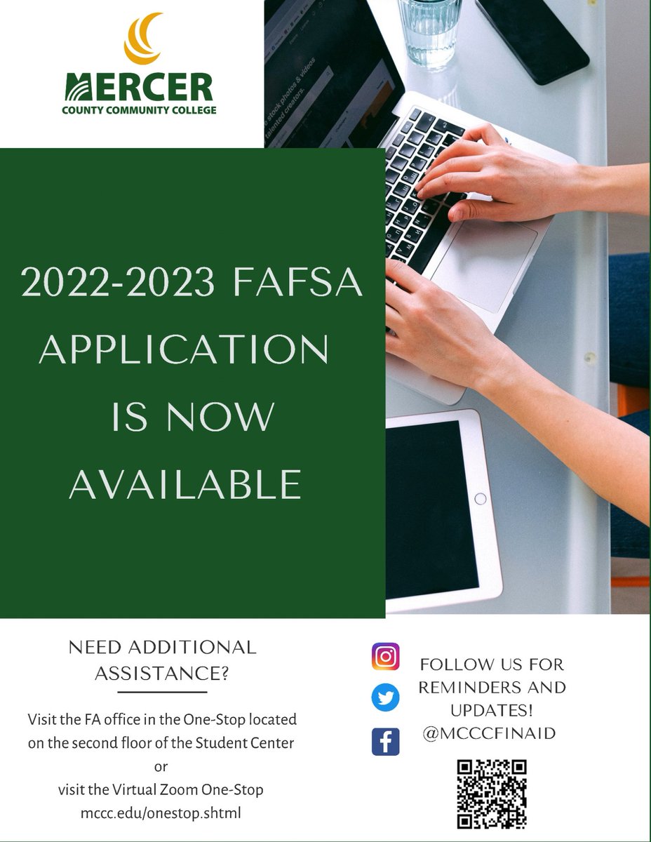Mercer County Community College Financial Aid (mcccfinaid) Twitter