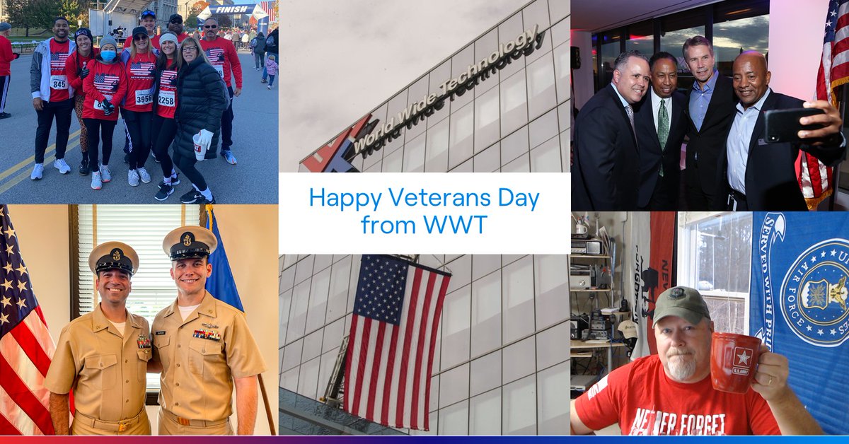 wwt_inc's tweet photo. Happy Veterans Day from WWT. May you take the time today to honor those who have made sacrifices to serve their country. https://t.co/SDW7hMUISe