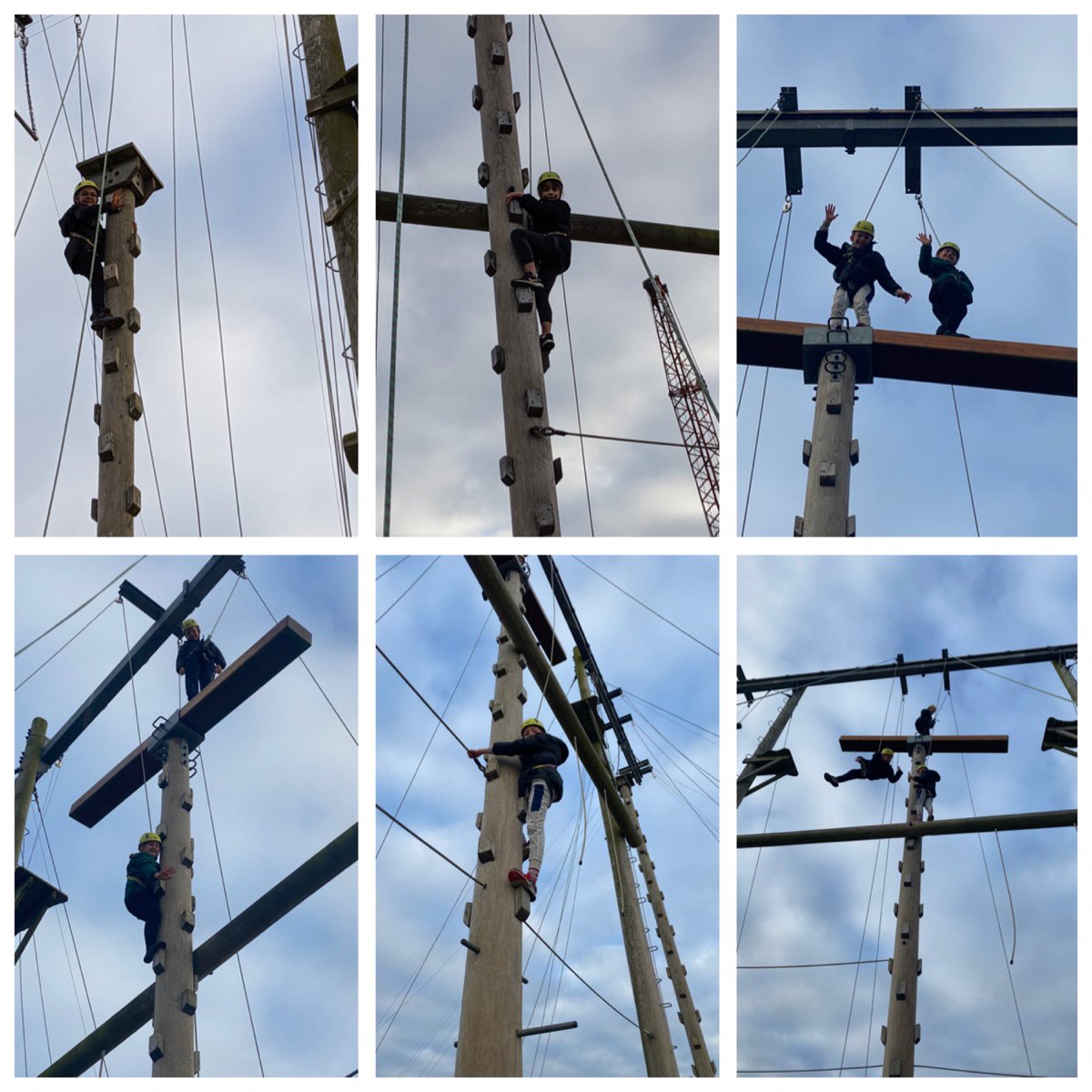 HarpAcademy1's tweet photo. Climbing high, showing so much perseverance and courage on the high ropes #FellowshipAfloat #pe https://t.co/eeUEA6yNot