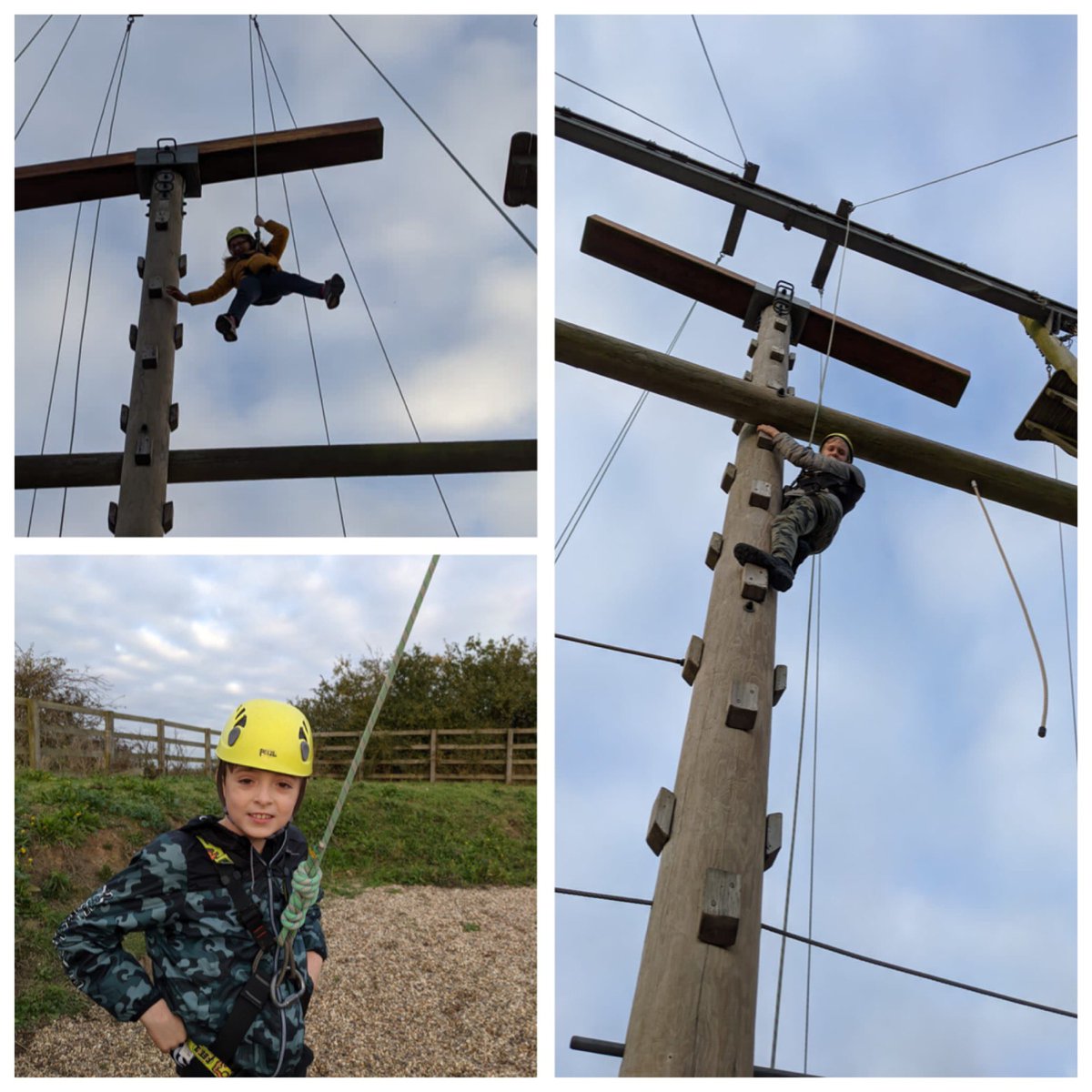 HarpAcademy1's tweet photo. Climbing high, showing so much perseverance and courage on the high ropes #FellowshipAfloat #pe https://t.co/eeUEA6yNot