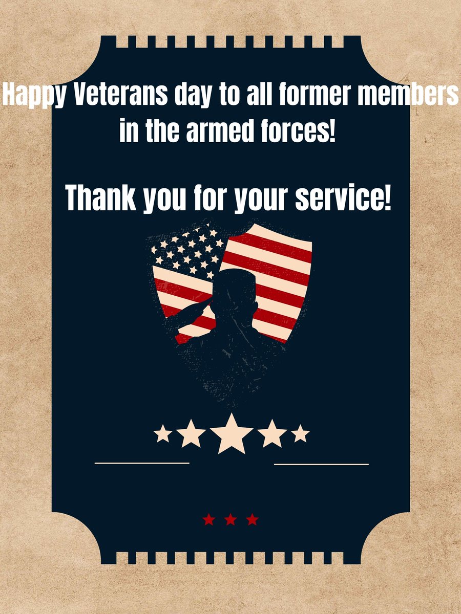 Thank you, to all the veterans. #VeteransDay