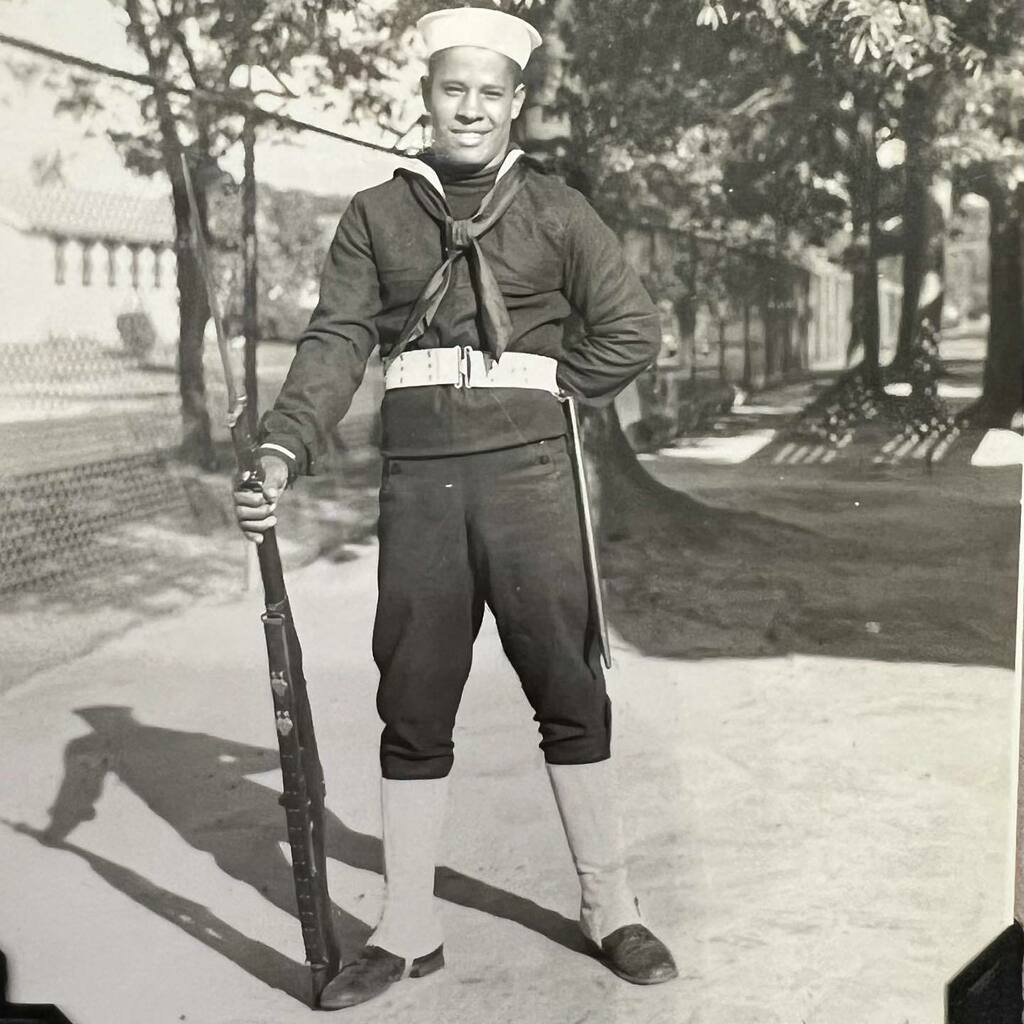 Auto_Mentality's tweet photo. This my Great Uncle Andrew Mazerat, Jr. 

Have you ever seen that WWII movie, “Pearl Harbor” with Ben Affleck? There is an early morning scene where Ben Affleck’s character &amp; his buddies are hungover in a car from a night out. They are jolted awake by th… https://t.co/DO6whrtiqr https://t.co/T2WKIm1pgO