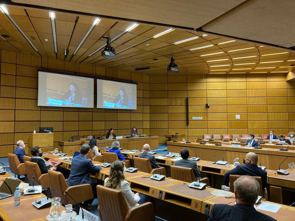 euunvie's tweet photo. CTBTO PTS presented to EU MS on implementation of EU Council Decisions in support of @CTBTO monitoring & verification capabilities. EU’s voluntary contributions to CTBTO is €30M. EU continues the Organisation until our collective goal of bringing the Treaty into force is reached https://t.co/S46O05PUPF