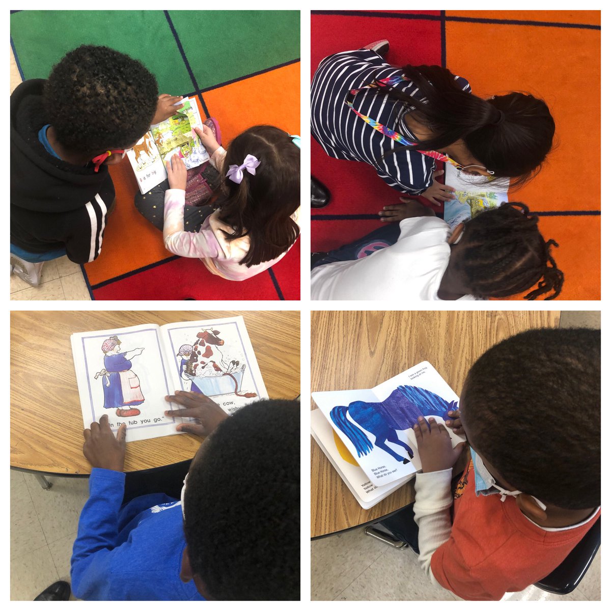 Kelly kindergartners enjoy bringing characters to life during partner reading and IDR.  Their voices are making these old time favorites even better! <a href="/woschools/">West Orange Schools</a> <a href="/BeaHanratty/">Beatrice Hanratty</a> #WO2World 🚀