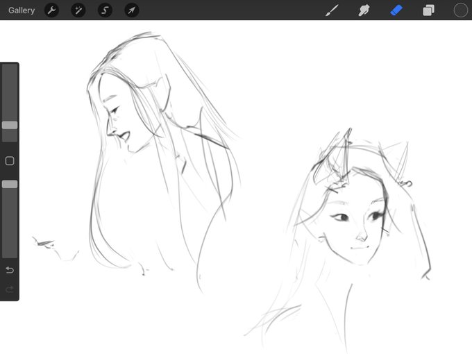 trying to figure out how to draw tina :') 