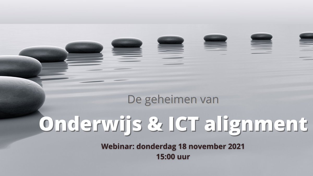 Onderwijs &amp; ICT Alignment. Hoe combineer ik het beste uit de disciplines onderwijskunde, informatiemanagement en verandermanagement. Deelnemen aan dit webinar? Schrijf je in! forms.office.com/Pages/Response… #onderwijs #ict #afstandsonderwijs