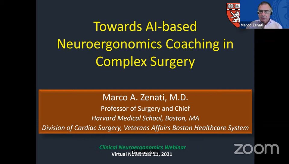 Lauren Kennedy-Metz (@kennedymetz) on Twitter photo Right now! You can catch <a href="/MarcoZenatiMD/">Dr Marco Zenati</a> presenting at the Clinical Neuroergonomics (<a href="/NeuroergoConf/">Neuroergonomics Conference</a>) webinar
Watch here: youtube.com/watch?v=yUead3… Right now! You can catch <a href="/MarcoZenatiMD/">Dr Marco Zenati</a> presenting at the Clinical Neuroergonomics (<a href="/NeuroergoConf/">Neuroergonomics Conference</a>) webinar
Watch here: youtube.com/watch?v=yUead3…