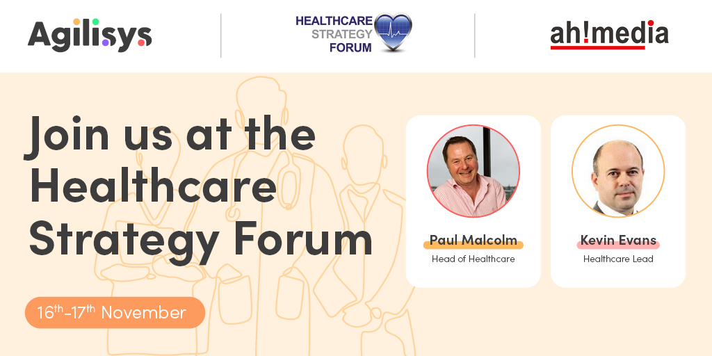Agilisys (@agilisys) on Twitter photo Next week, Agilisys will be attending <a href="/HStrategyForum/">Healthcare Strategy Forum</a> where we will be discussing how to use data to drive excellent patient outcomes.
Register for the event here to find out more information and to secure your place: ow.ly/A8b850GLbfz Next week, Agilisys will be attending <a href="/HStrategyForum/">Healthcare Strategy Forum</a> where we will be discussing how to use data to drive excellent patient outcomes.
Register for the event here to find out more information and to secure your place: ow.ly/A8b850GLbfz