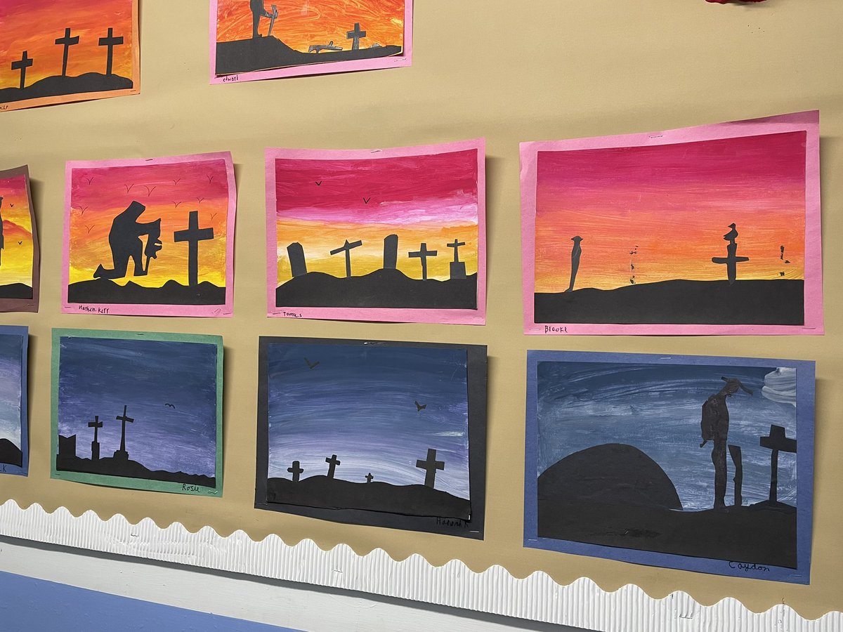 Our P7 children created this beautiful display and led our Remembrance Day assembly. #LestWeForget