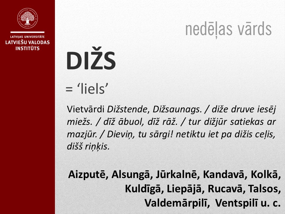 LU_LaVI's tweet photo. Lāčplēša diena ir diži svētki ikvienam Latvijas iedzīvotājam, tāpēc šai dienai par godu dalāmies ar diženu vārdu, kuru laiku pa laikam lieto katrs latvietis. Vārds 𝑑𝑖𝑧̌𝑠 dzirdams visā Latvijas teritorijā, tomēr kurzemnieku valodā tam jau izsenis bijusi īpaša nozīme. https://t.co/JfgEQgLgwC