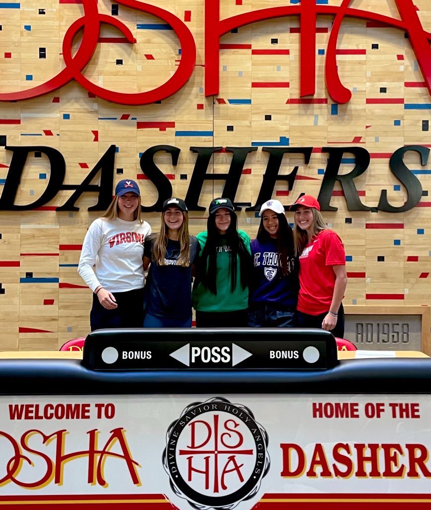 NATIONAL SIGNING DAY🎉 We are so excited to announce that 5 DSHA athletes have commited to compete in Division 1 athletics at the colligate level! We are so proud of the student-athletes you are and will continue to be (1/2)
