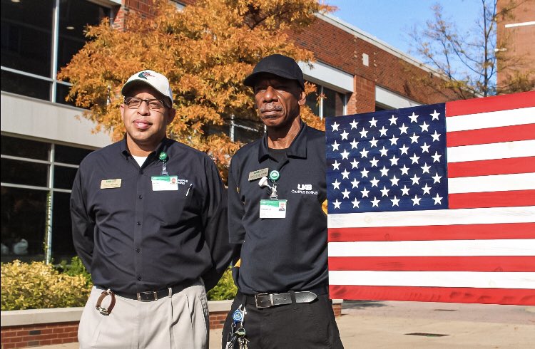 UABDining's tweet photo. A hero is someone who has given their life to something bigger than themselves. 

Today, we celebrate the heroes around the world, and right here at UAB Campus Dining. 

We thank you for your service, and thank you for protecting our country. 🇺🇸
#VeteransDay #uabdining https://t.co/ohGJq4UkAV