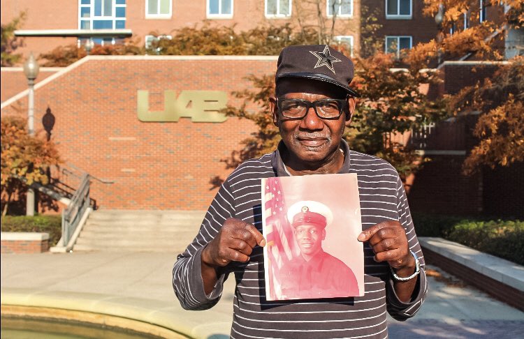 UABDining's tweet photo. A hero is someone who has given their life to something bigger than themselves. 

Today, we celebrate the heroes around the world, and right here at UAB Campus Dining. 

We thank you for your service, and thank you for protecting our country. 🇺🇸
#VeteransDay #uabdining https://t.co/ohGJq4UkAV