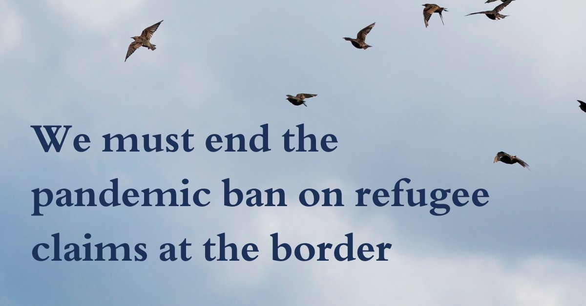 ccrweb's tweet photo. We are calling on the Gov. of Canada to respect its fundamental obligations towards #refugees by ending the #pandemic ban on refugee claims at the US-Canada border. Read our statement 👉 https://t.co/fcMQ3BqhzY https://t.co/JhsmnNp6x6