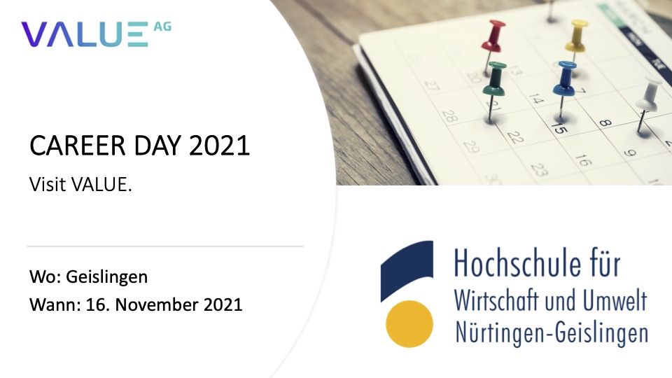 value_ag's tweet image. Unser Recruiting-Team betoniert auch im November die VALUE-Wachstumsstraßen. In der nächsten Woche wird eine #Mannschaft HR #Business #Partnerin Anika Fieger und #Management #Board #Member Anja Treugebrodt (Standort Stuttgart) beim #Career #Day der HfWU in #Geislingen sein.