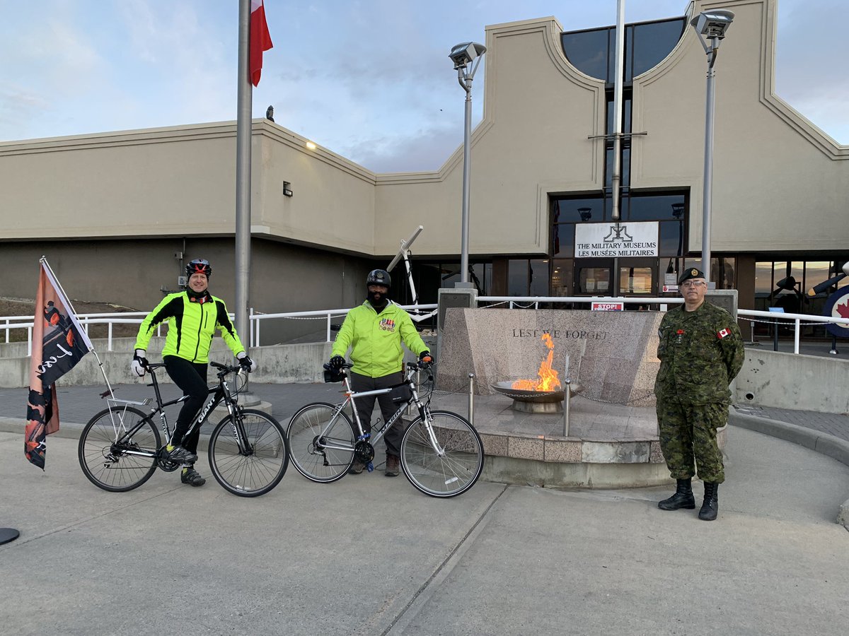 TeghSinghCA's tweet photo. Good morning! This is Rusveer, Tegh’s wife. I’m going to share pics and videos of his ride and I hope you’ll support him and @YYC_Bike today! They just left @TMM_yyc a few minutes ago and will be arriving at Peacekeeper Park. @VTNCanada 

GoFundMe link: https://t.co/1xor6ApCIE https://t.co/0OP0kuei6U