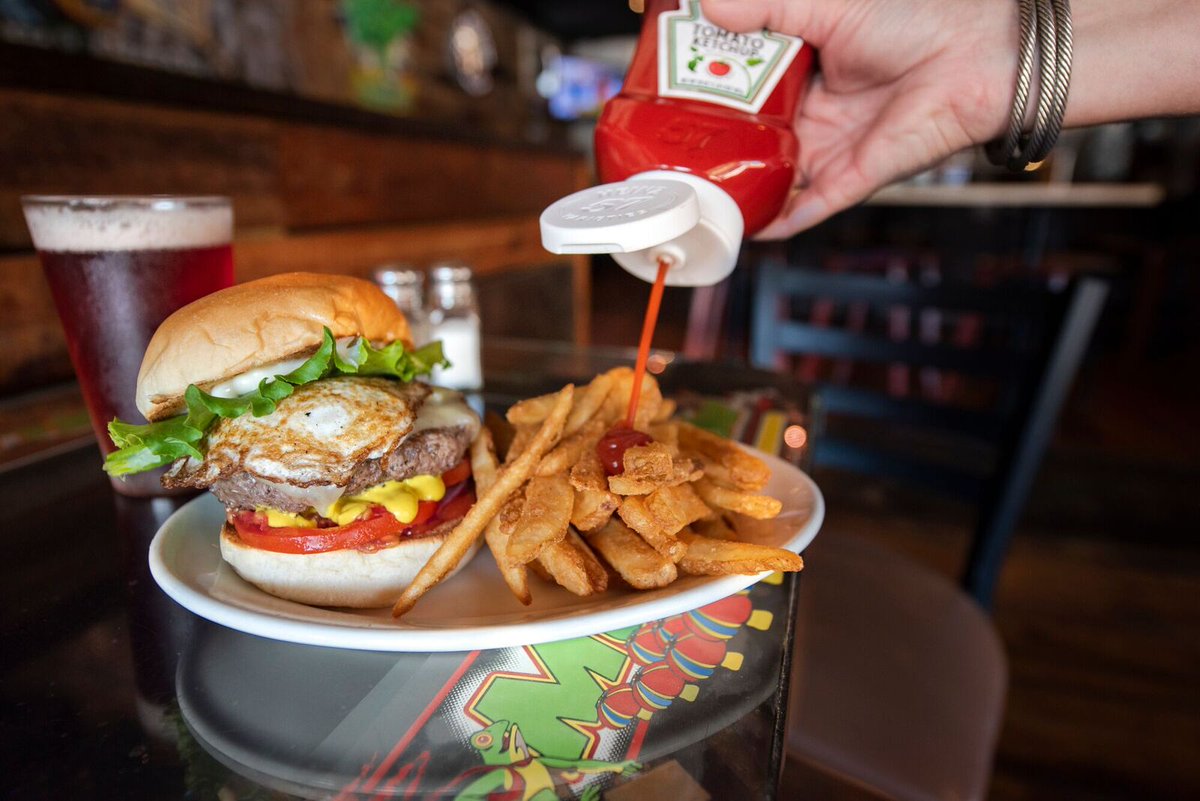 TremontTavern's tweet photo. Our burgers are no yolk. Did that crack you up? It’s been a long week.
#TheColtrane #CHAeats #TremontTime #BestBurger https://t.co/n6BhyHqQfk