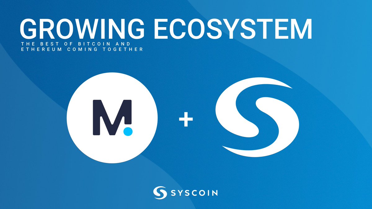syscoin's tweet photo. The @Mute_io team will deploy their #DeFi #PriFi suite on @Syscoin's #NEVM #smartchain. #Syscoin Foundation is issuing a $SYS grant to $MUTE to aid integration.
  
Will $MUTE be the 1st AMM to utilize #zkrollups (@zksync) on a mainnet?

https://t.co/R5r77JQ7gV https://t.co/Z8nPg01P5m