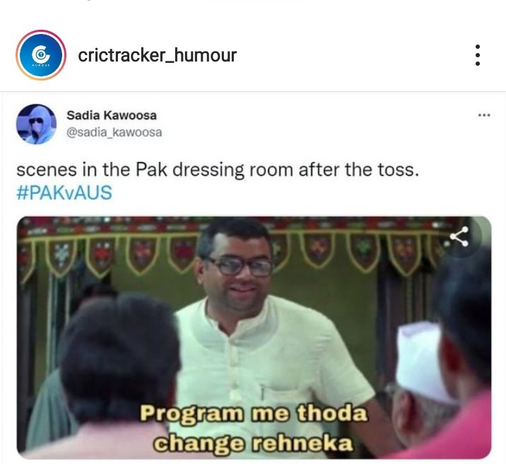 Bhat_Meraj13's tweet photo. @sadia_kawoosa @sadia_kawoosa Ur meme got posted by @Cricketracker 👍 https://t.co/Of3l0nJQZV