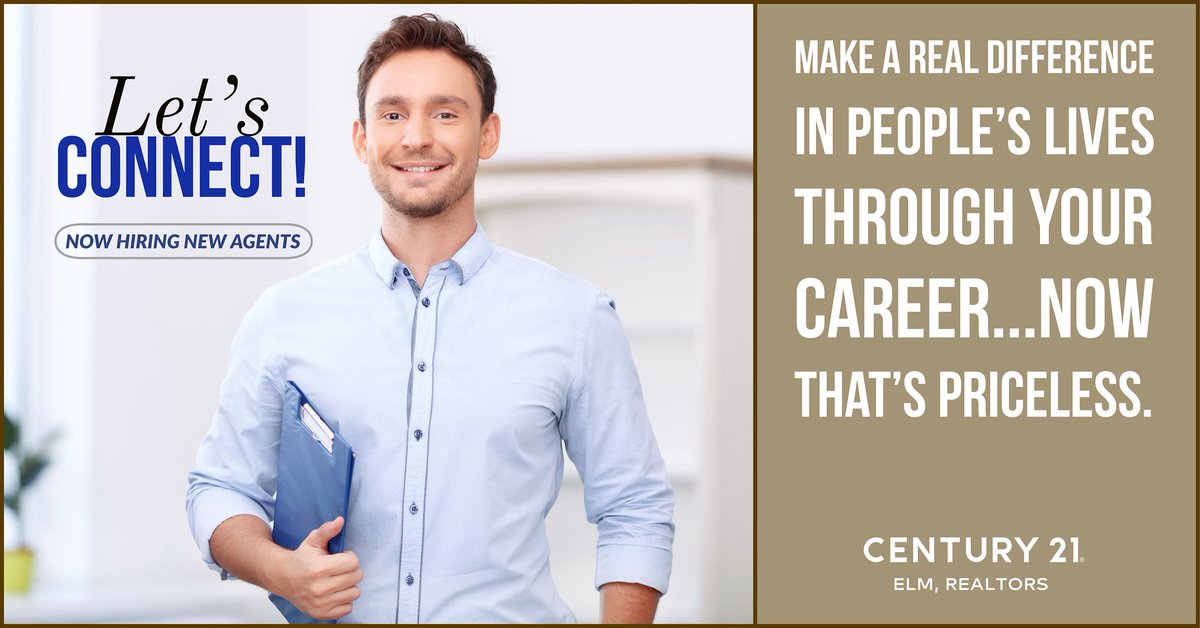 Century21ELM's tweet photo. Start or change careers at CENTURY 21 Elm. https://t.co/h5xnAPZLyg https://t.co/4Vq7s5frAt