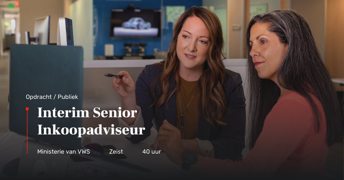#Interiminkoopopdracht: Interim Senior Inkoopadviseur bij Dienst Testen, onderdeel van het ministerie van VWS. Solliciteer voor 18 november: bit.ly/2O5r6mN