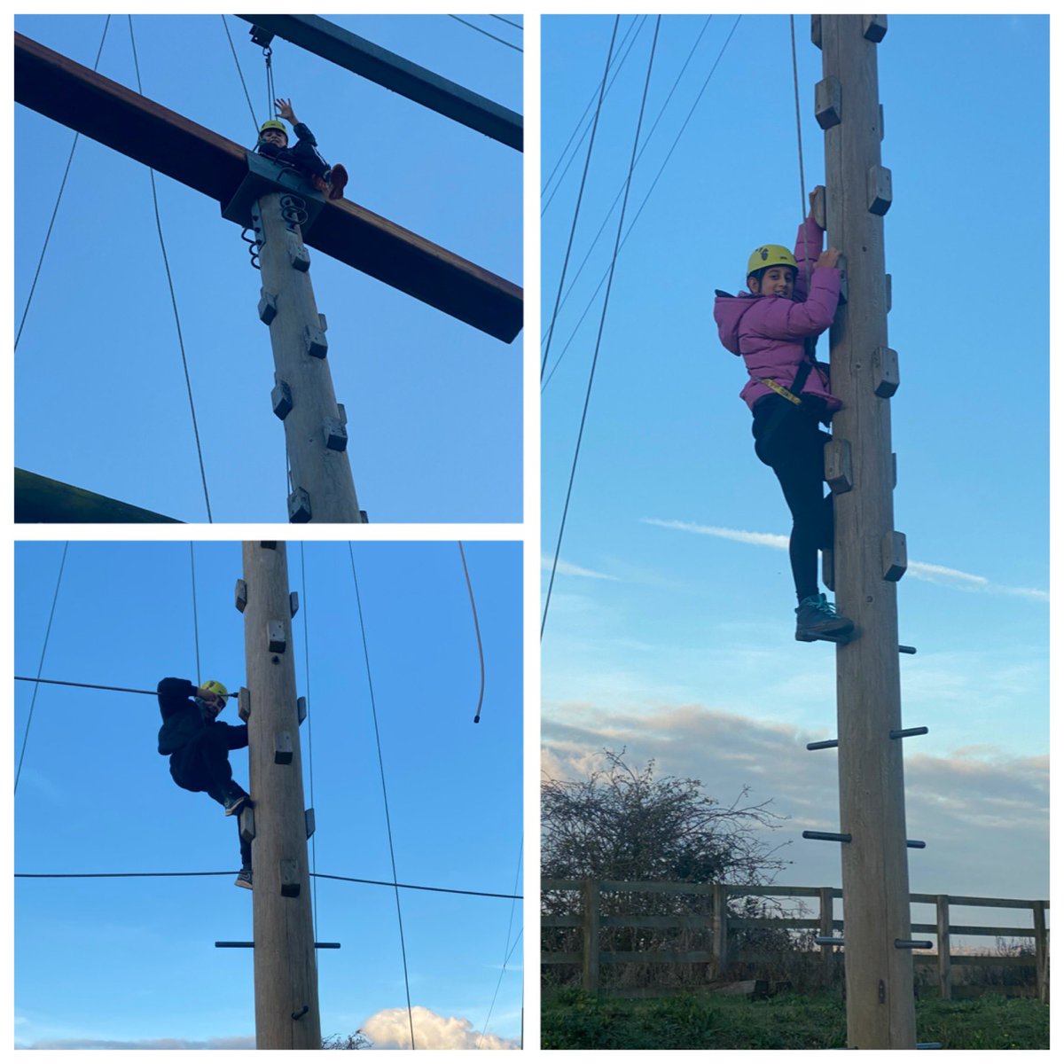 HarpAcademy1's tweet photo. High ropes fun for Dahl class! Having such a fun time #fellowshipafloat #pe https://t.co/OqUcRwKKPN