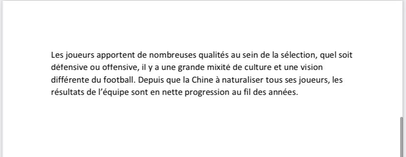 LeFootChinoisFR's tweet photo. Je tenais à vous partager un petit article que j’avais écris moi même par rapport aux joueurs étrangers naturalisés dans la sélection Chinoise. 

Si quelque personnes prennent le temps de le lire n’hésitez pas à me dire ce que vous en avez penser ! 

#AsianQualifiers 🇨🇳 https://t.co/HrDGj5tFKg