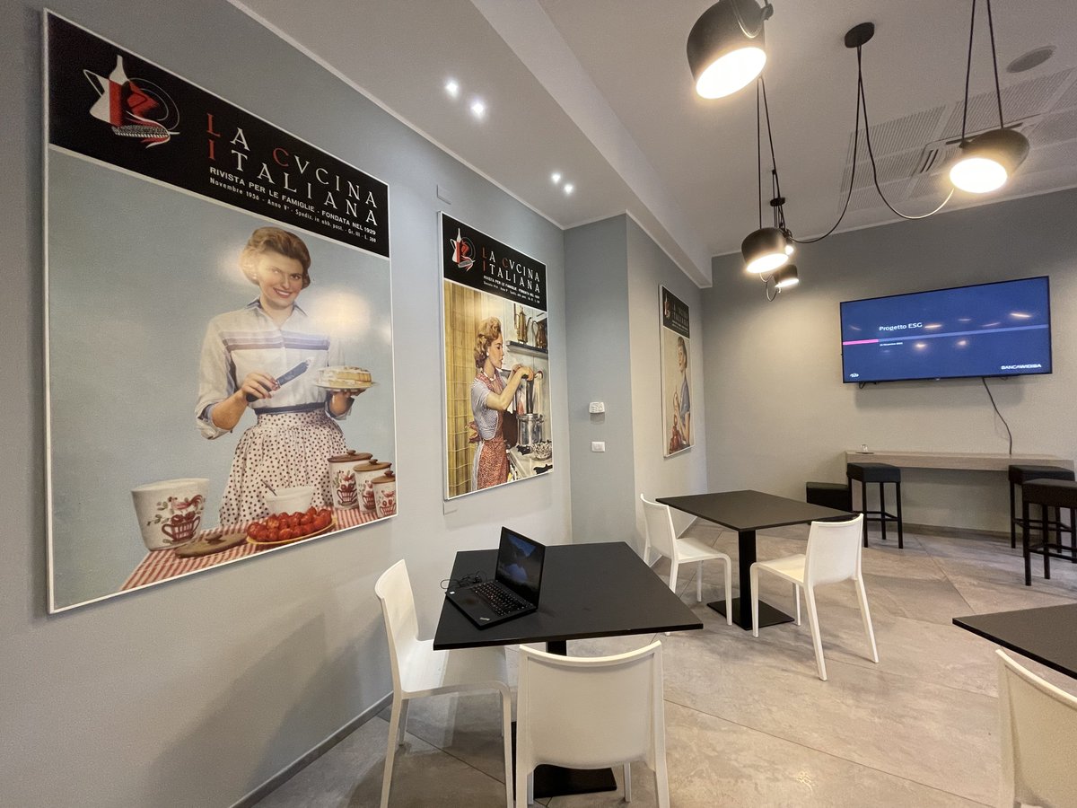 lucarallo's tweet photo. “Sostenibilità à la Carte” 🍽 Oggi nella splendida sede della scuola della @Cucina_Italiana a Milano, abbiamo scoperto la “ricetta del successo” di #bancawidiba, ovvero la sua grande sostenibilità fin dal giorno zero: ESG Inside, è stata definita così da chi l’ha vista nascere. https://t.co/ESn84brT4V
