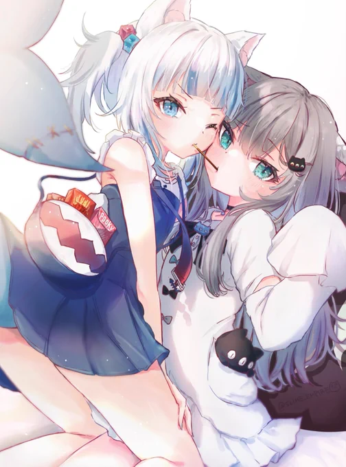 💙💙💙
#Nyaacho #gawrt
#ポッキーの日 