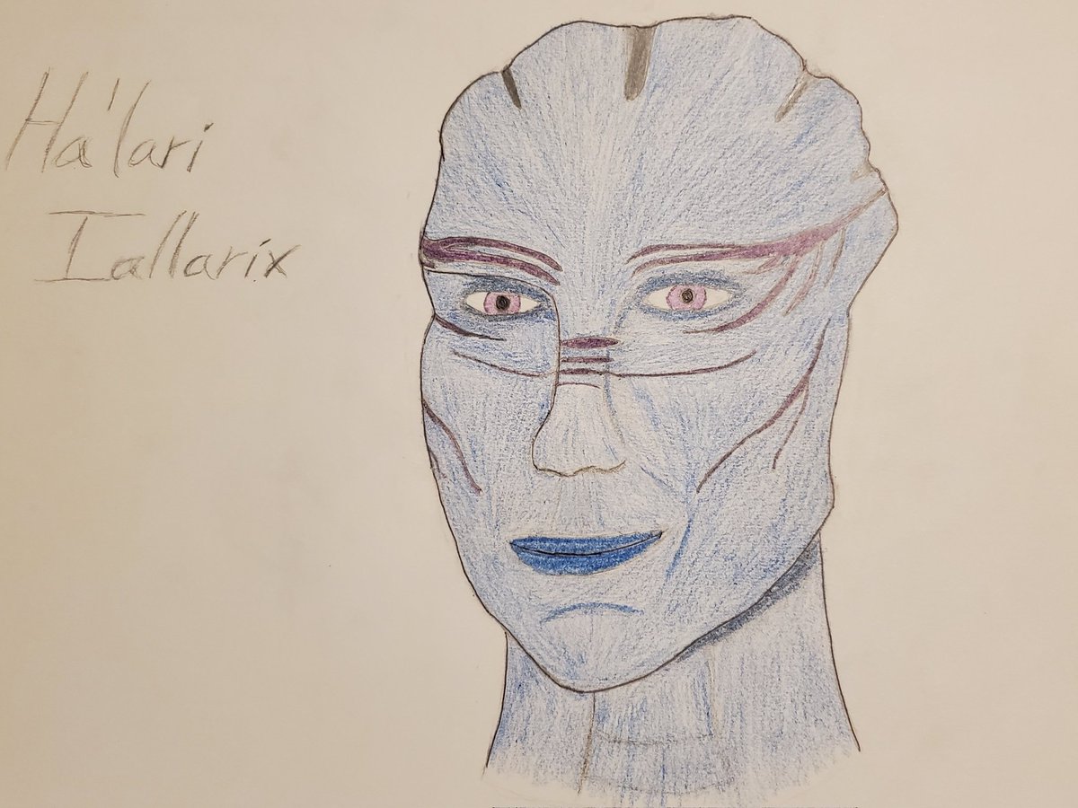 Our next character is the asari Ha'lari Iallarix. Played by <a href="/EclecticSapphi1/">EclecticSapphire</a> Ha'lari is a former Justicar turned working mom, but don't think she can't (or won't) flay you with her mind. #ttrpg #MassEffect #Fate #podcast 
Countdown: 4 days!