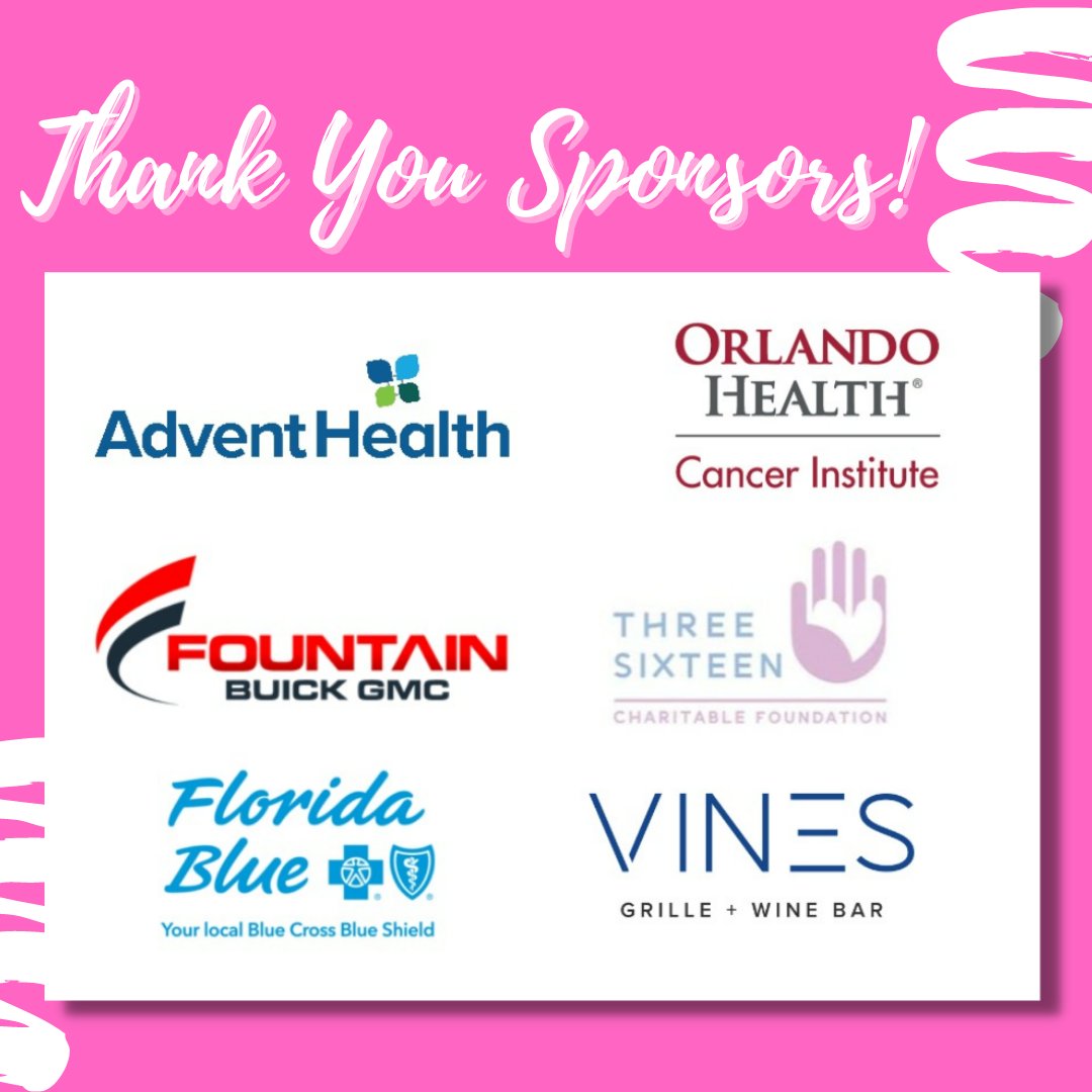 A huge THANK YOU to our wonderful sponsors!!  
#SponsorsSaveLives #ThankYou #OrlandoStrides #AttackingCancer