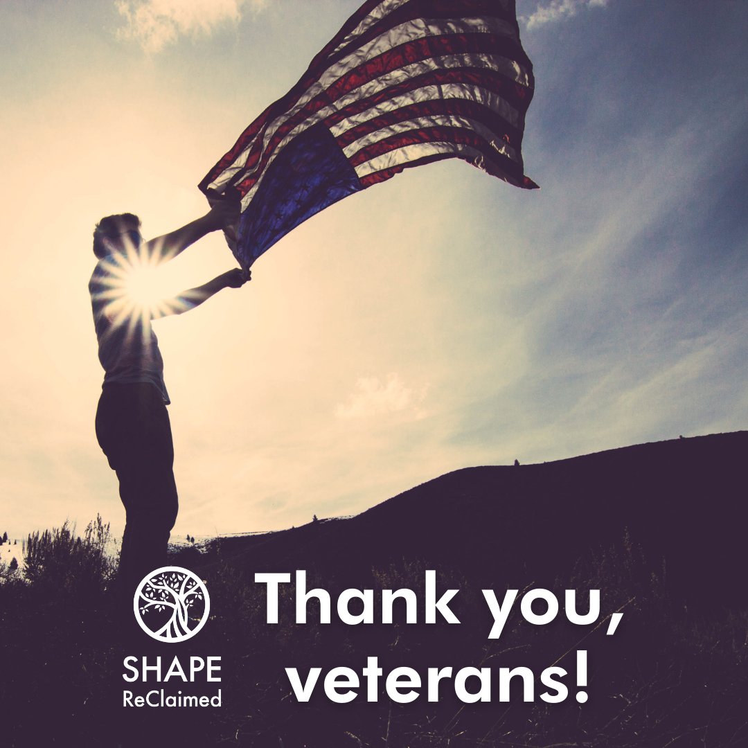 SHAPEReClaimed's tweet photo. We cannot thank you enough for your dedication and service! ❤️🤍💙

#SHAPEReClaimed #veteransday https://t.co/JCx2hlONIy