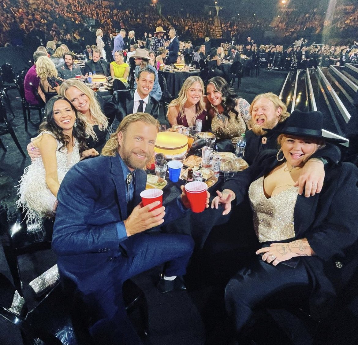 DierksBentley's tweet photo. and the @CountryMusic award for table having the most fun goes too…..
music, friends, @mirandalambert bday, and a cooler under the table. wild women. laughed the whole night. https://t.co/uvsJLdDWT3