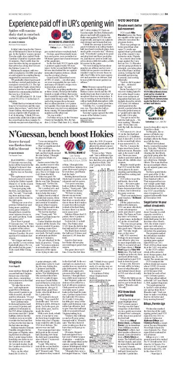 cwilinric's tweet photo. A jam-packed Nov.11 @RTDSports featuring former @bcprva star @WoolfolkJay potentially stepping into spotlight at #UVA, plus more #ACCFootball, #UVAMensHoops #VCU_Hoops #SpiderMBB #HokiesMBB #CAAFootball #WashingtonFootball @804Varsity and much more https://t.co/koSuAwTsbt