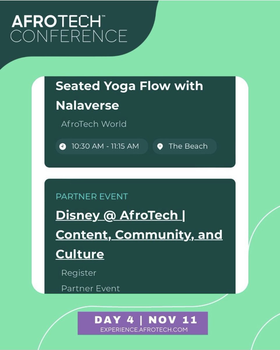 AfroTech's tweet image. Some of today’s lineup! #Afrotech2021