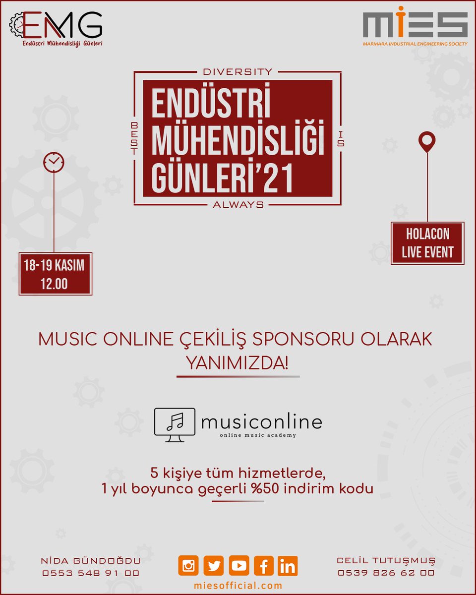 emgmies's tweet photo. EMG’21 de IF  Beşiktaş, Tazetrend, Cosmed, Beauty Squad ve Music Online çekiliş sponsorlarımız olarak yanımızda!

Dolu dolu bir EMG’21 seni bekliyor!

Son Kayıt Tarihi: 17 Kasım 🚨

Hemen Ücretsiz Kaydol! Link Bio’da! 👆

📆 18-19 Kasım 2021
⏱ 12.00
📍 Holacon Live Event https://t.co/FOnhKKTjvC