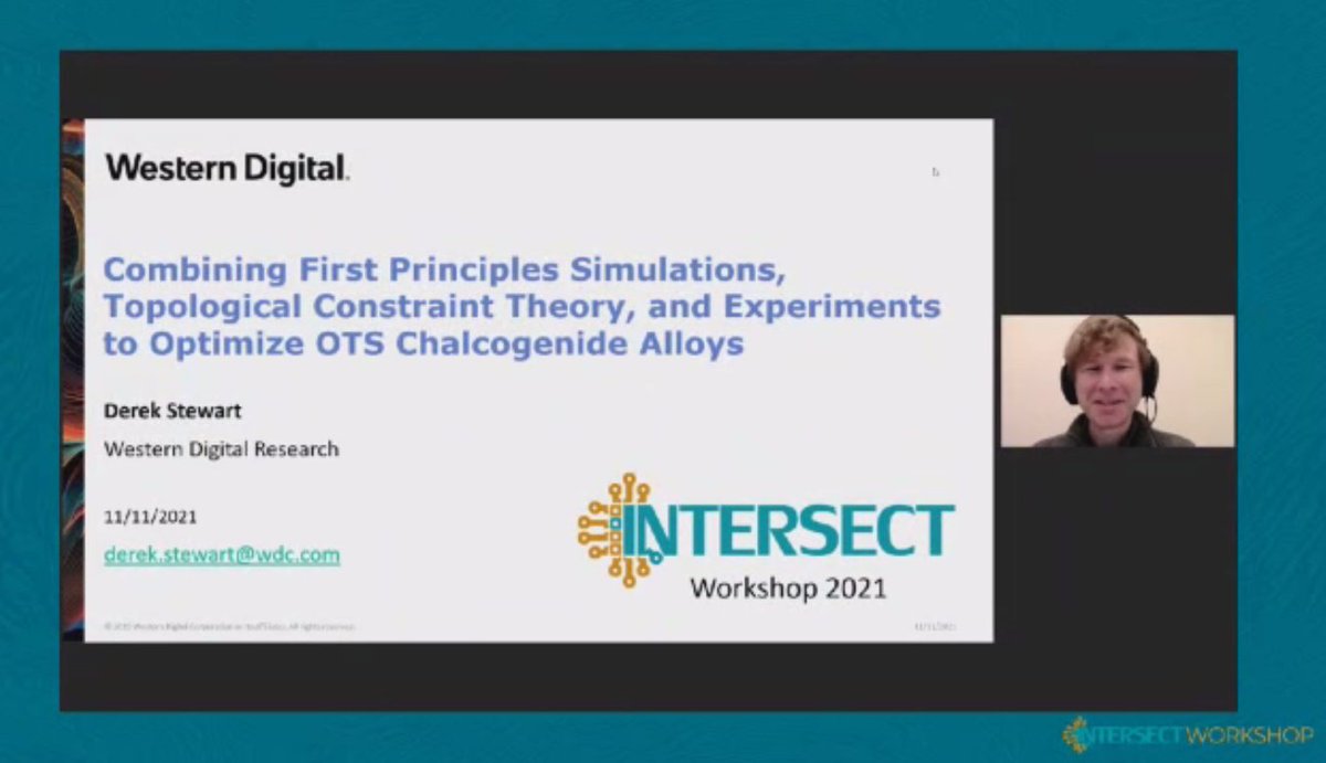 intersect_eu's tweet image. "There is a clear need to understand how #materialproperties change with composition" says @derek28stewart from @westerndigital, and their work identifies #keytrends in #thermal and #electronic properties of #chalcogenidealloys. #intersectworkshop @icn2nano