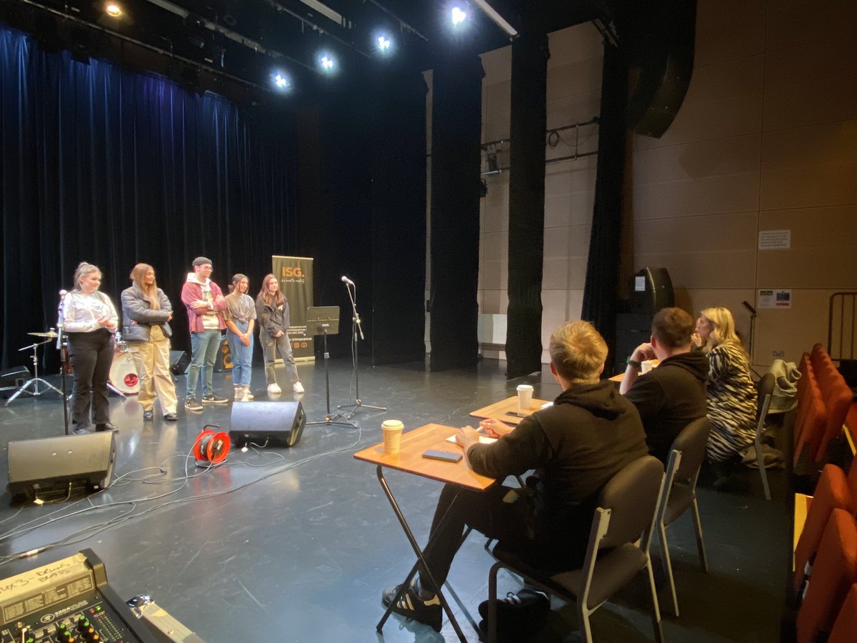 We were delighted to be able to welcome <a href="/istagegroup/">ISG.</a> to the college yesterday to audition some of our students. We are even more delighted that all music students involved were successful and will now attend a week long production workshop 🤩