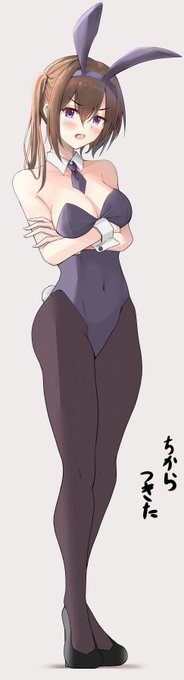 途中で力尽きたバニー絵供養 