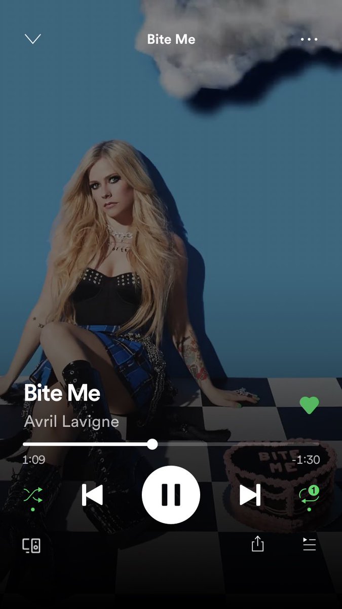 ashes_to_the_'s tweet photo. Not me listening to Bite Me on repeat for the last two hours. #AvrilLavigne #AvrilIsBack #biteme https://t.co/P3bHwjvIO5