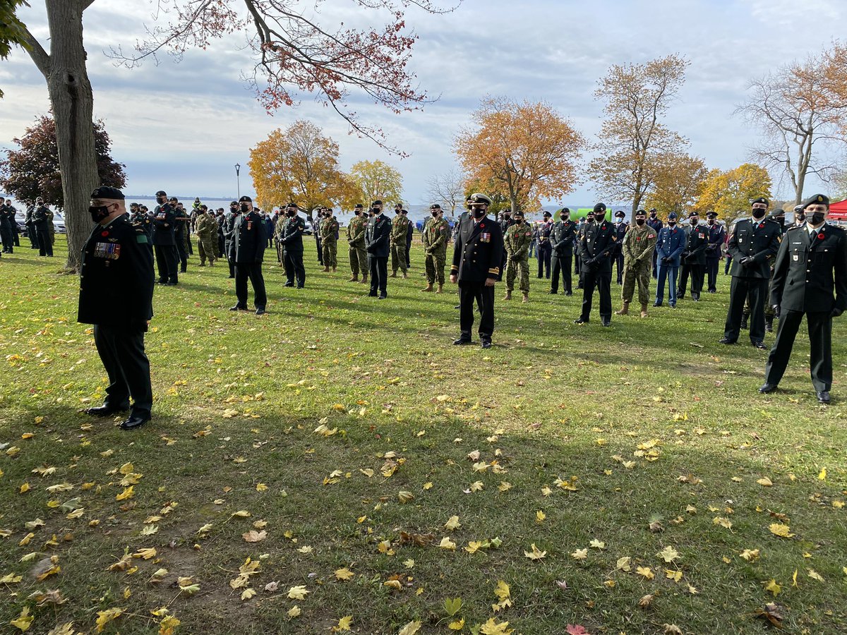 MacDonald park Kingston. Remembrance Day Ceremony. Lest we forget. <a href="/CKWS_TV/">Global Kingston</a> #ygk #LestWeForget #RemembranceDay2021