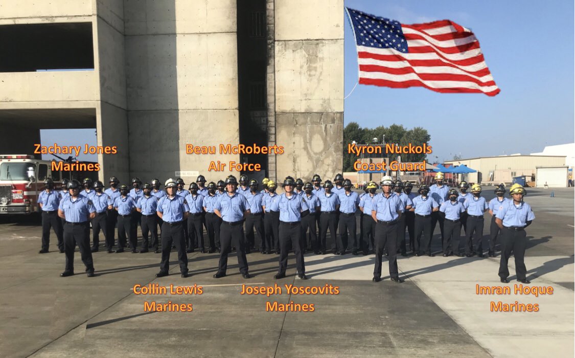 SACFireTech's tweet photo. From all of us at SAC Fire Technology, we send our gratitude and a huge Thank You to all of our Veteran’s in the 180th Basic Fire Academy, our program & the country!! 🇺🇸
#THANKYOU
#VeteransDay
#SAC180BFA
#EverythingEveryday
#SACbasicfireacademy
#SantaAnaCollege
#SantaAna https://t.co/7s5n0Ndb3a