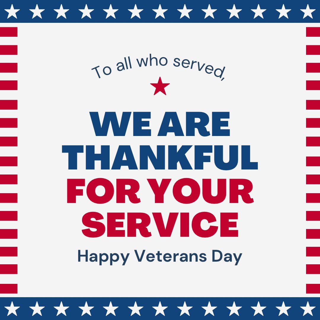 UISeducation's tweet photo. Happy Veterans Day and thank you for your service! 🇺🇸 https://t.co/bm36sWWXFv