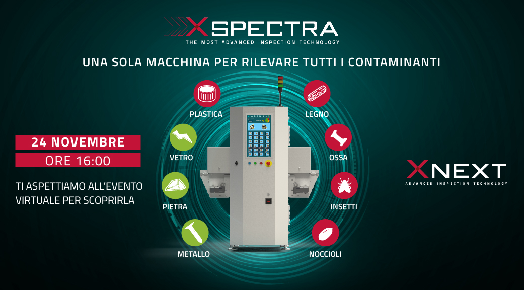 👉Collegati a questo link: xnext-revolution.it/registrazione.… per assistere alla presentazione di #XSpectra®, la più avanzata macchina di ispezione in grado di rilevare tutti i contaminanti fisici più ardui da rintracciare con i tradizionali sistemi a raggi x. 🔬