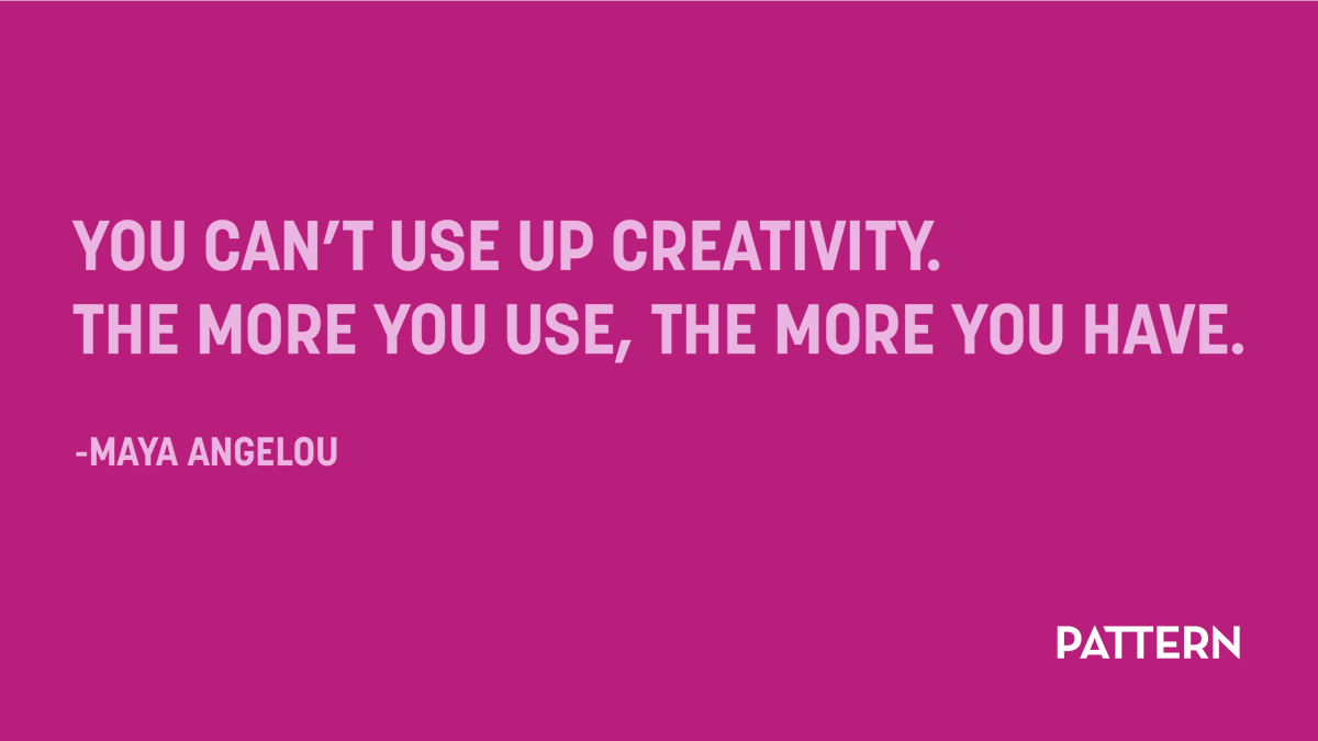 PatternIndy's tweet image. Wise words from one of the creative greats ✨

#mayaangelou #patternmagazine #inspiration #quoteoftheday