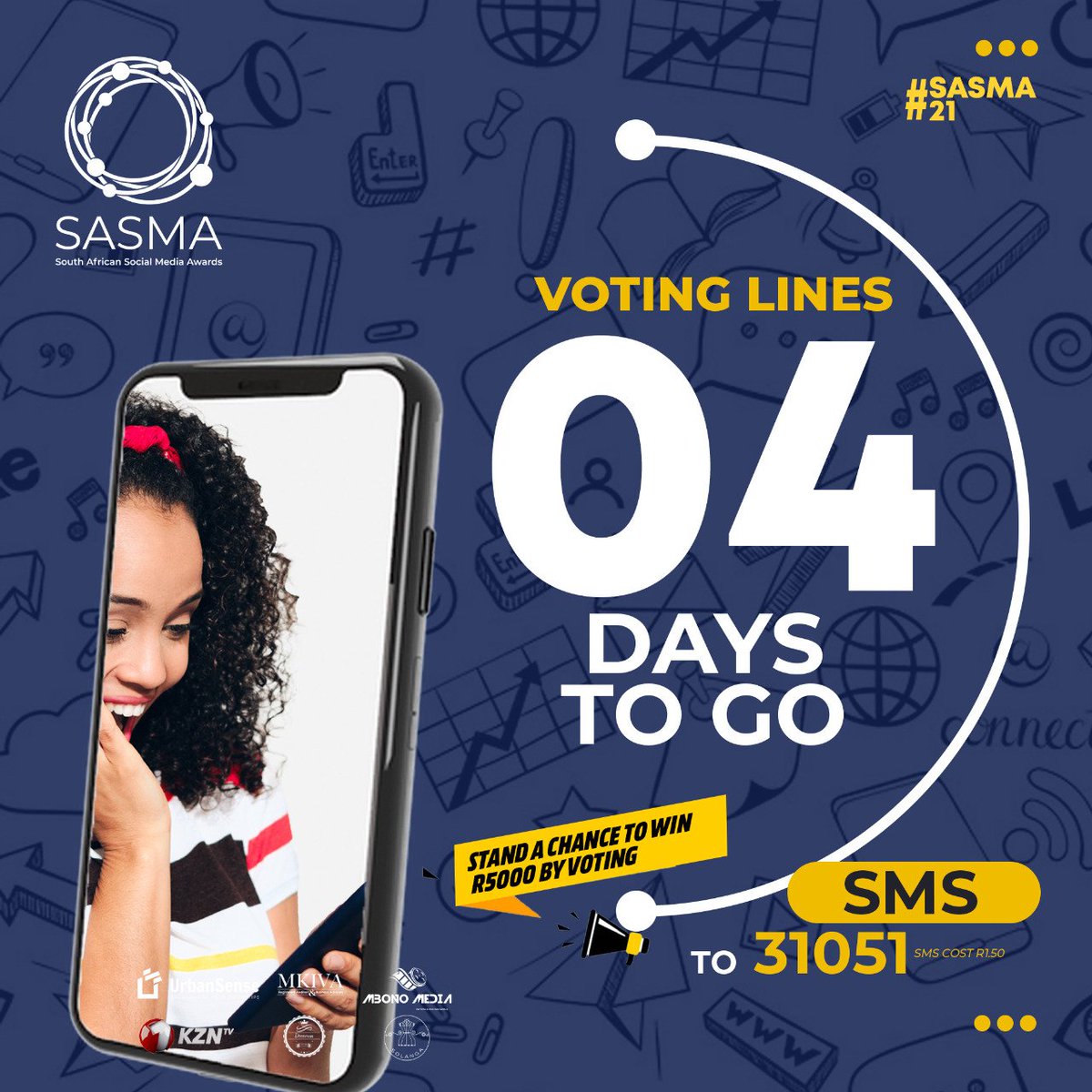 SMAWARDS_ZA's tweet photo. SASMA 21 main event limited tickets are available now on @DigiTicketSA 

Go grab your tickets today to avoid any dissapointments.

Purchase link : https://t.co/anlsPojt8i

Also dont forget to vote and stand a chance of winning R5k in cask.
#SASMA21 https://t.co/4oBktkbL1B