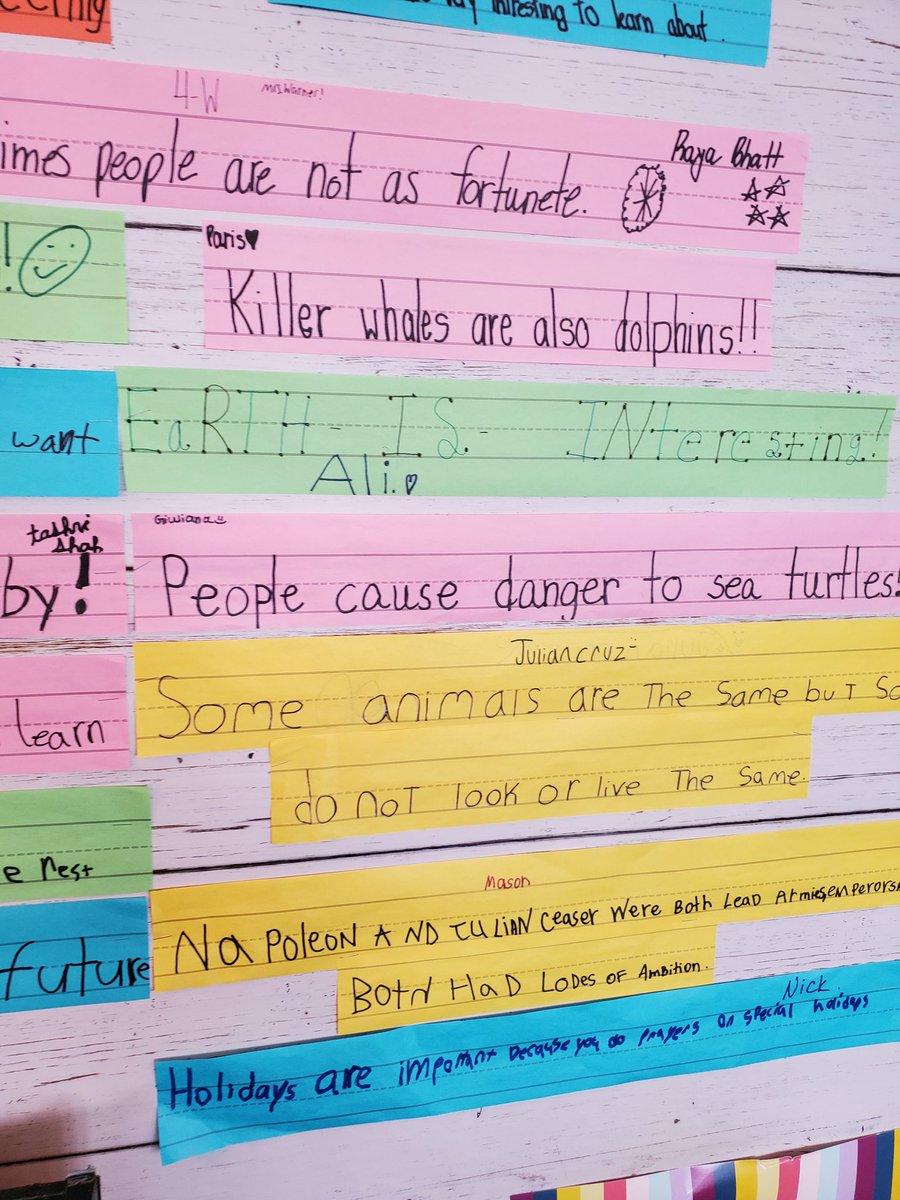stony1lane's tweet photo. Some of the #nonfiction #synthesis ideas in Kate Warner's 4th Grade class. @tomlittogether @Paramus_Schools https://t.co/E4abnMNY2x