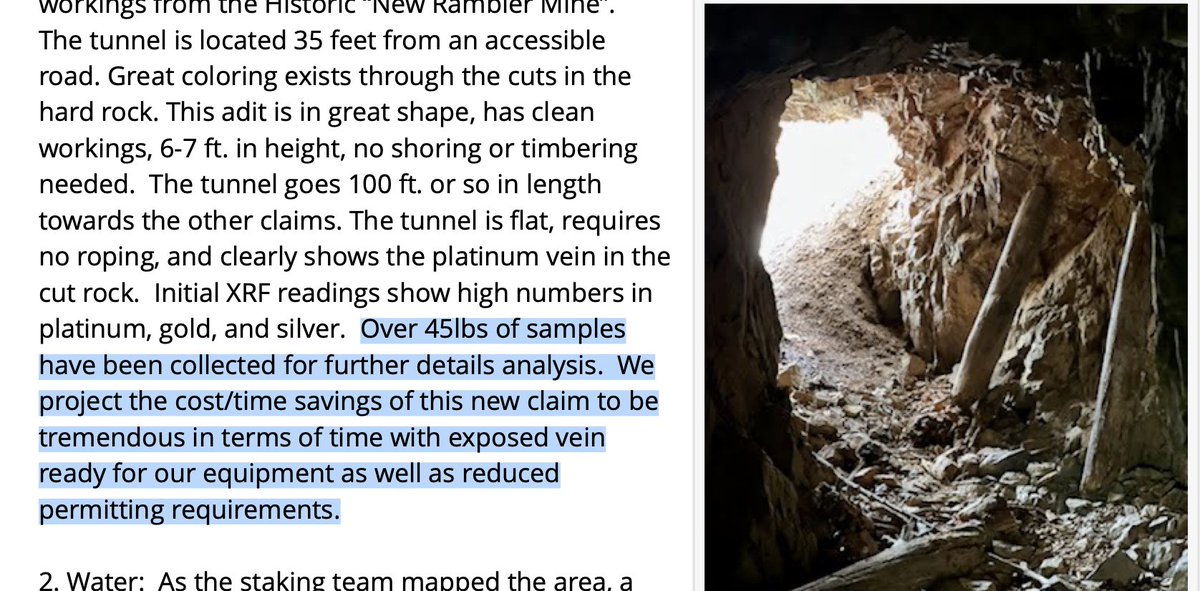 AlanWeedspan's tweet photo. $BYRG 👀
"...exposed vein ready for our equipment..."
#platinum #platinumgroupmetals #pge #platinumgroupelements #pgm #palladium #rhodium #rareearthmetals #mining #miningcompany #miner #otcminer #otcmining https://t.co/LFWEH6sNa8