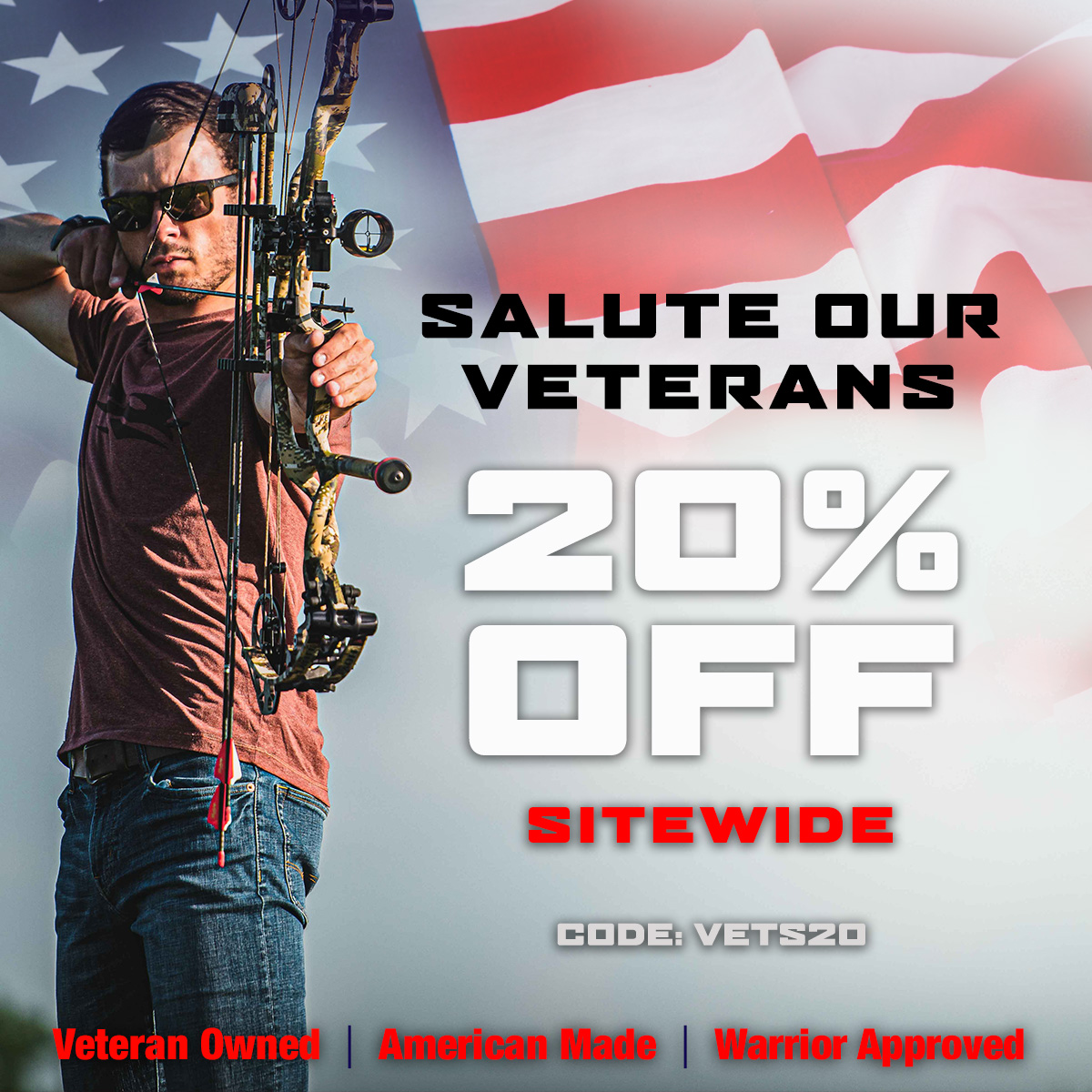 VeteranIP's tweet photo. Thank you to the brave men and women who have served in our armed forces. We can never fully repay you for your service, but would like to offer a token of our gratitude. Save 20% off site-wide when you use code VETS20 at checkout.

Shop here: https://t.co/o6yH8glejc https://t.co/Z2ZHBQzBmz