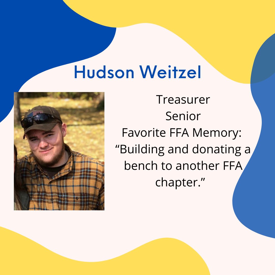 Next up is our treasurer, Hudson!